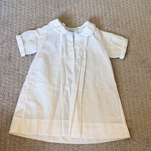 Elegant White Dress with Peter Pan Collar